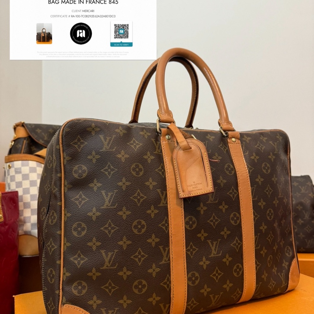 Louis Vuitton Monogram Canvas Keepall Travel Bag in Brown and Tan